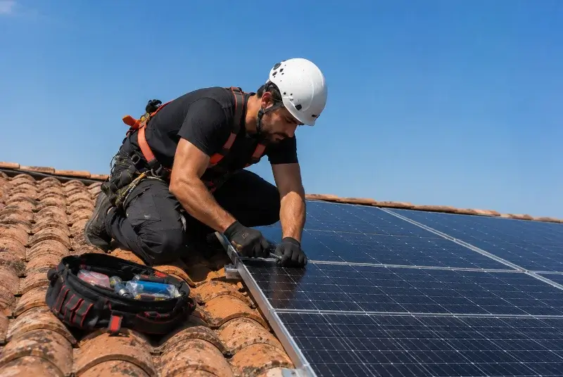 Maintenance et monitoring de panneaux solaires à Mouvaux